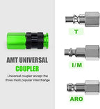Aluminum Air Fittings, 1/4" NPT, 25 Pieces, Green - Image 3