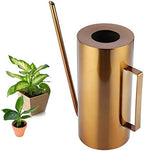 Garden Stainless Steel Long Spout Watering Can Pot, Indoor Plant Watering Can, Flower Plant Irrigation Tool Gold 1.5L - Image 5