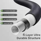 Garden Hose 5/8"x 25ft 4-Layer Heavy Duty Water Hose 800 Burst PSI Black - Image 2
