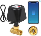 WIFI & Bluetooth Smart Water Valve, DN15 Ball Brass Valve, WIFI Control Water Shutoff Valves Compatible With Alexa, Google and Application Program iOS/Android, Only 2.4GHZ WiFi(1/2") by Owfeel
