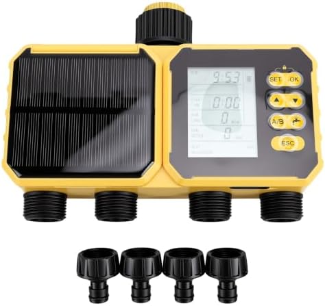 GOWENIC Solar WiFi Smart Hose Timer, 4 Zone Brass - Image 6
