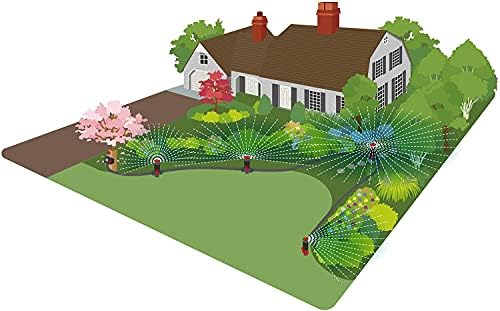 Eden 98063 Multi-Adjustable Flex Design Above Ground Irrigation Garden Sprinkler System & 99999 Sprinkler Extensions & 96093 Multi-Adjustable Flex Design Garden Sprinkler with Extension Set - Image 7