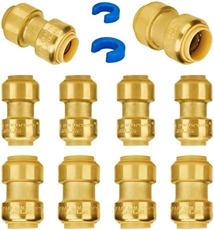 SUNGATOR Push 1/2 Inch Coupling (5 PCS), 3/4 Inch Coupling (5 PCS), 10-Pack by SUNGATOR