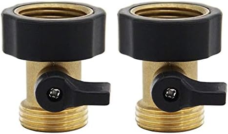 Twinkle Star Heavy Duty Brass Shut Off Valve | 4 Way Garden Hose Splitter - Image 3
