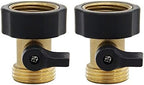Twinkle Star Heavy Duty Brass Shut Off Valve | 4 Way Garden Hose Splitter - Image 3