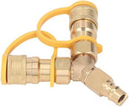 Gas Y Splitter, 1/2 Natural Gas Grill Connector, Two Way Gas Splitter, Y Splitter Gas Quick Connect Adapter, 1/2 Ih Y Quick Connect for Grills Generators Patio Heaters Pizza Ovens Patio - Image 6