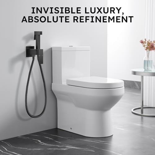 Arofa Built-in Hot and Cold Bidet Sprayer, Hands-Free Control, Matte Black - Image 7