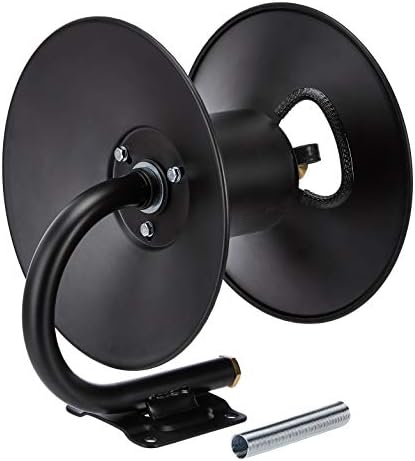 Amazon Basics Retractable Air Hose Reel - Fits 3/8-Inch 50-Feet Air Compressor Hoses, Portable, Works Well, 300PSI, Black, Hoses Excluded, Not for Water/Pressure Washers - Image 3
