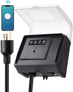 SURAIELEC WiFi Pool Timer for Above-Ground Pools, 20A 125V 1HP, NEMA L5-20R by SURAIELEC