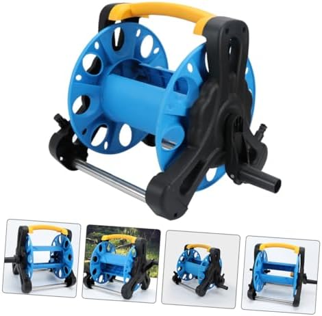 Freestanding Garden Hose Reel Storage Organizer, Blue PP Tangle-resistant - Image 3