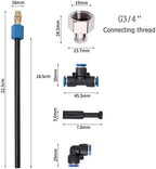 Outdoor Misting Cooling System Kit with 24v Silent Pump & Adjustable Nozzles & Flexible Misting Line & Filter, Patio Misters Mister System Drip Irrigation System for Outs(Size:20m Tube + 20 nozzles) - Image 4