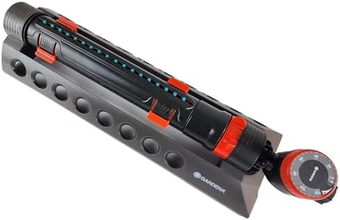 GARDENA - Aquazoom 3900 Square Feet Oscillating Sprinkler with Fully Adjustable Width Control, Flow Control and Water Timer, Gray, 1697034 - Image 2
