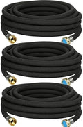 AMRITA Soaker Hose 5/8" 25FT 3 Pack Garden Drip Hoses Aluminum Couplings by AMRITA