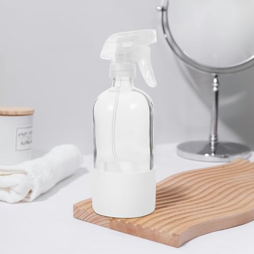 Silicone Sleeve Glass Spray Bottle Refillable with 2pcs, Ml Fine Mist - Image 7