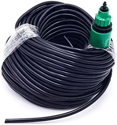Micro Irrigation Hose, PVC Garden Water Hose 4/7mm 1/4in Micro Drip Irrigation Tubing Quick Connector 10-50m(25m 82.02ft) by Unknown