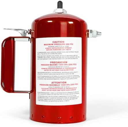 Sure Shot A1000R 1 Quart Enameled Steel Sprayer, Red - Image 2