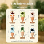 6Pcs Terracotta Animal Self Watering Spikes Indoor Outdoor Potted Plants，6 - Image 7