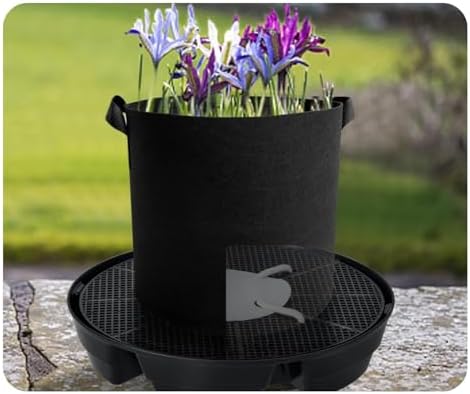 Baoblaze Industrial Tray Self Watering Plant Base Pot Saucer Reservoir Wick Feed Large Capacity Stable PP Non Woven Structure Suitable for Indoor Gardening, 4 Trays + 1 Bag - Image 3