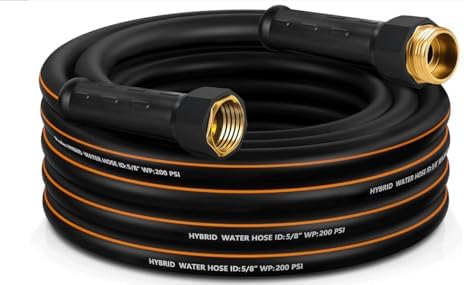Heavy Duty Hybrid Rubber Garden Hose 20FT, 5/8" by HODUPdirect