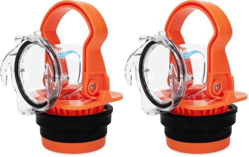Camco Rhino RV Sewer Adapter PRO - Sewer Hose Elbow w/Drain Lock Adapter (Pack of 2) by Camco