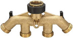 3/4 Inch BSP 4 Way Hose Faucet Manifold Water Segregator Garden Tap Connector Splitter Switcher Control Shut Off Valve - Image 6