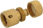 Amig - Hose Quick Connector | 1/2" | With Quick Connect System | Safety Stop Function | Brass | Matt Gold - Image 3