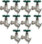 10 Pack XFITTING 1/2" Female NPT x 3/4" GHT Sillcocks, Brass, 1/4 Turn by XFITTING