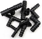 15mm 18mm 24mm PE Barb End Connectors Couplings Straight Tee Connector Micro Drip Irrigation Tube Repair Fitting Garden Watering(Tee,18MM_30 PIECES) - Image 5
