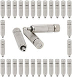 50pcs/pack Misting Nozzles, Brass Replacement Heads for Outdoor Cooling System, High Pressure Atomizing Sprayer with Filter for Patio Lawn, 10/24 UNC(Silver,0.3mm) by Unknown