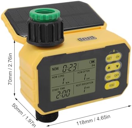 Solar Sprinkler Timer Adjustable Solar Panel Type C Port Automatic Watering Garden Hose Water Timer with Rain Sensor - Image 7