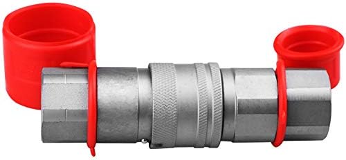 1/2" NPT Skid Steer Hydraulic Couplers Bobcat Flat Face Hydraulic Couplers - Image 3