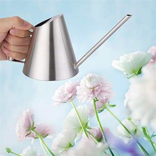 Stainless Steel Watering Can 400ml/13.52oz, Brushed Metal - Image 4