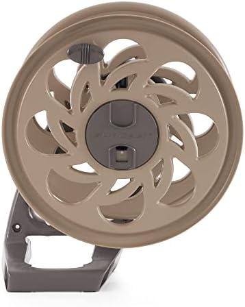 Suncast 2 Pack CPLSTA125B 125' Wall-Mounted Side Tracker Garden Hose Reel for 5/8" Hose with Guide for Patio or Garden, Dark Taupe - Image 5