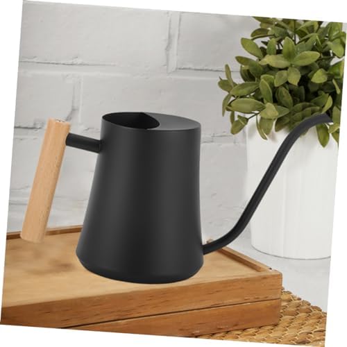 Black Stainless Steel Garden Watering Can with Long Spout - Image 2