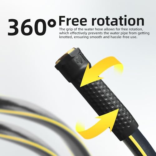 100 ft 5/8” Heavy Duty Garden Hose, Solution4Patio, Male to Female Fittings - Image 3
