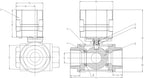DN25 WiFi Remote Control Smart Water Valve,1” DC5V-DC12V Brass 3-Way Electric Ball Valve - Image 4