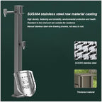 Garden Watering Fountain Hydrant, Garden Hose Holder with Brass Faucet,freestanding Antifreeze Faucet Water Dispenser(Color:Bottom Water Inlet,Size:Double Faucet) - Image 5