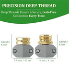 Garden Hose Repair Kit, Fits 3/4 And 5/8 Inch Hoses, Solid Male And Female Hose End Replacement, Water Hose Repair Fix Connector(4 Set) - Image 2
