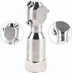 1" Cleaning Nozzle, 360° Rotating Spray Nozzle, 303 Stainless Steel Washing Nozzle, 50L/Min Flow High Pressure Continuous Rotary Washer Nozzle for Barrel Tank Cleaning - Image 5