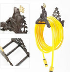Sungmor Heavy Duty Cast Iron Garden Hose Holder | Water Hose Hanger Wall Mounted | Decorative Indoor Outdoor Hose Rack Reel | 50FT 75FT 100FT Water Hose Bulter Storage | Lovely Frog Metal Hose Stand - Image 4