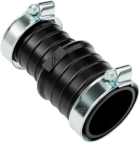 PVC Barbed Straight Pipe Reducer - Corrugated Hose Reducing Joiner & Coupling Adapter Fitting(White,35mm to 25mm (1 3/8" to 1")) - Image 3