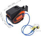 VINGVO Wall Mounted Hose Reel, 30m Retractable with 10 Nozzle - Image 6