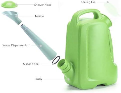 Watering Can, Large Capacity Pitcher for Garden Plants (Green) - Image 3