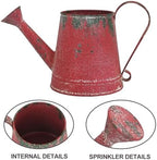 Cute Small Watering Can Indoor Plants Garden Metal Decorative Watering Cans for Outdoor Plants Bonsai Outdoor Garden Flower Decorative (Red, 1.5L, 50.7 Oz) - Image 4