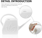 FENICAL Large 2l Watering Can for Outdoor Plants with Long Spout, White Plastic Plant Waterer for Garden and Patio Use - Image 3