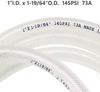 EASTRANS 1" ID x 10ft High Pressure Braided Tubing Clear Vinyl Hose - Image 5