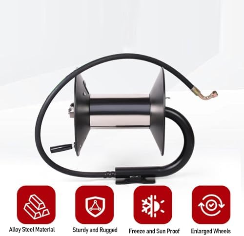 HURRISE Pressure Washer Hose Pressure Washer Hose Reel for 164FT Duty - Image 5