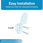 Aquor Stainless Steel Garden Hose Hanger, Sleek Hook for Outside Wall or Garage, Heavy Duty Garden Hose Holder Wall Mount for Storage - Bracket Holder for up to 75 ft x 5/8 inch - Image 5