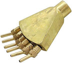 Garden Hose Quick Connect 1 Pc 1 Inch Brass Adjustable Phoenix Tail Scattering Fountain Nozzle with Sperately Valve Garden Landscape Ornamental Sprinkler (Color : 1 inch) - Image 5