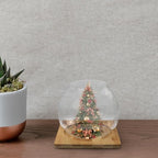Milisten Glass Micro Landscape Bottle Wood Base for Bedroom Hotel - Image 5